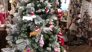 Nonwoven Dachshunds Hanging Accessory for Festival Party Christmas Tree Hanger Kids Playroom Decoration