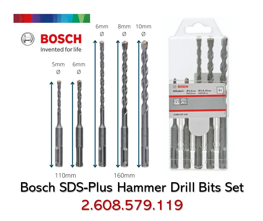 Bosch hammer store drill bits