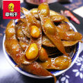 章鸭子香辣毛豆Spicy Soy Bean Braised Vegetarian Hunan Specialty Spicy Leisure Night Snacks Snacks Instant Food. 