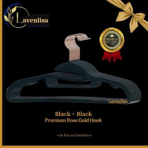 10/20/50 pieces Lavenlisa Premium ABS Hanger Rose Gold Hook Non-Slip Plastic Penyangkut Baju High Grade Wet Dry Laundry Hanger Adult Children Kanak Dewasa