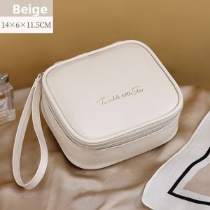New Portable Waterproof Cosmetic Bag - Small Size Multi-Functional Organizer for Students Hand Carry