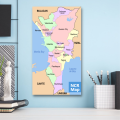 Laminated National Capital Region Map, NCR Map for Kids, Learners and Teachers, Educational Charts. 