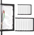 Fishing Lure Wraps 12PCS Clear See-Through PVC Fishing Lure Covers Protect Children Pets and Fishermen Safe from Sharp Hook Transparent Lures Fishing Bait Hook Storage 6L+6M. 