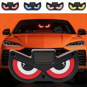 PLUMFOU Wireless Solar Car Light No Drill Suction Cup Demon Eye Car Light Car Accessories Universal Warning Light Car Window