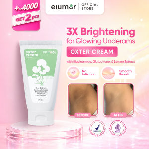 Elumor Oxter Cream New Formula 30gr Krim Pemutih Ketiak Dan Selangkangan Underarm Brightening Cream
