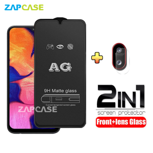 PAKET 2in1 Tempered Glass Anti Glare Samsung A10 Free Tempered Glass Camera Lens