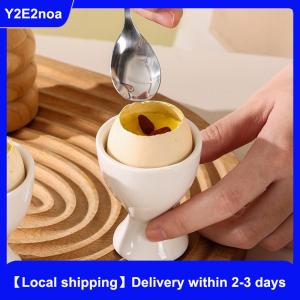 【Local shipping】 Egg Holder White Egg Cup Holder Hard Soft Boiled Eggs Breakfast Egg Holder Banquet Eggs Supplies Kitchen Accessories