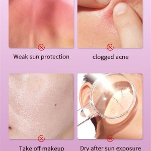 FenHuan 【Local Delivery】 LBLS Rose SUNSCREEN Multi-effect Repair Isolation BB Cream Moisturizing Oil Control Concealer Whole Body Sunscreen Uniform Skin Color 【】