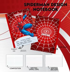 CUSTOMIZED SPIDERMAN STAPLE NOTEBOOK