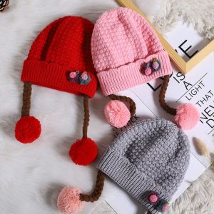Kupluk Anak  Bayi perempuan Beanies Hats Motif Nanas dan chery untuk  Bayi Usia 0-2 Tahun