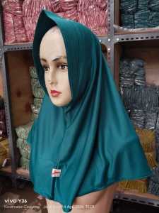 Jilbab Topi Sporty Hijab Sport bergo hamidah kerudung olahraga SENAM VOLLY BASKET LARI hijabinstan dzevada size m