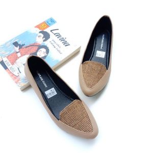 Sepatu Selop Kerja Main Jalan Wanita Cewek Flat Shoes Perempuan Terbaru Trend Kekinian B07