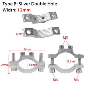 BESTIT 1Pcs Electric Bike Motorcycle Spotlight Holder Fixed Chips Handlebar Frame Pipe Phone Headlight Bracket High Quality Bicycle Accessories Multifunctional Clamp For 18.5-33.5mm Front Fork