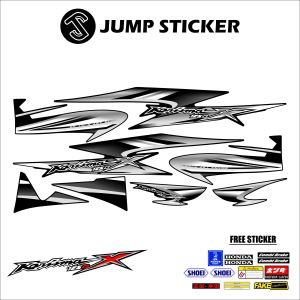 Stiker Striping KARISMA X 125 - 125 D grafis variasi 007