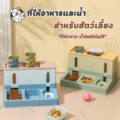 ที่ให้อาหารและที่ให้น้ำน้องหมาน้องแมว ที่ให้อาหารอัตโนมัติ ที่ให้อาหาร-น้ำไหลอัตโนมัติ ถ้ว