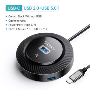 ORICO Type C USB 3.0 2.0 HUB With 5V2A Power Port SD TF Card Reader Audio 5Gbps OTG Data Splitter For PC Computer Accessories