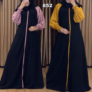 [ABAYA ORI] New Gamis Abaya Turkey Dubai arab 852 Terbaru