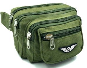 Cotton Canvas Waist Bag Travel Casual Pouch Bag Men And Women Pouch Bag Kain