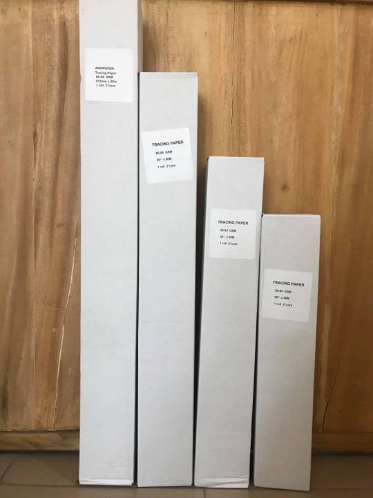 Tracing Paper Roll 36" x 50 Yards 80/85 GSM 2" Core Lazada PH