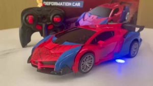 Remote control deformation car 1:18 One-click deformation spider remote control car electric childrens toy car gift sports car