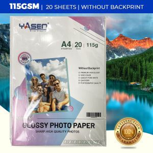 Yasen A4 Glossy Photo Paper | 20 Sheets 115/230GSM High-Quality Premium Paper for Inkjet Printing