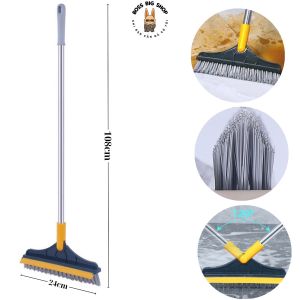 Chổi chà sàn nhà tắm thông minh thiết kế đầu gạt nước và đầu chổi xoay 120 độ quét nhà siêu sạch mọi góc bẩn