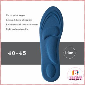 BIBLIO Shoe Insole 10D Memory Foam Sports Insoles Womens Anti-odor Breathable Cushioning Pain Relief High Heel Insoles