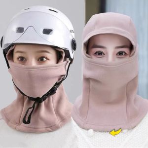 SKJK Bảo vệ cổ Mũ che kín Mũ chui đầu Nhiệt Mũ Balaclava Thoáng khí Chụp tai làm ấm tai Mũ Beanie Nữ