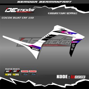 Striping Stiker Variasi Motor CRF 150 L Semifull Sudah Dipotong Presisi Sesuai Body Motor Keren Simpel Kode LA0553