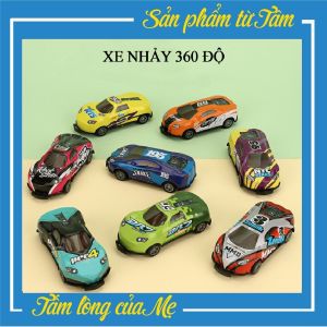 Ô Tô Đồ Chơi Trẻ Em Siêu Xe Mini Bằng Sắt Lật Nhảy 360 Độ Chạy Đà Siêu Ngầu Cho Bé