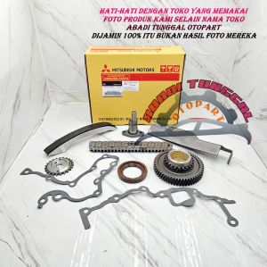 CHAIN SET RANTAI TIMING SET KOMPLIT MITSUBISHI TRITON 2.8 2800CC 4M40