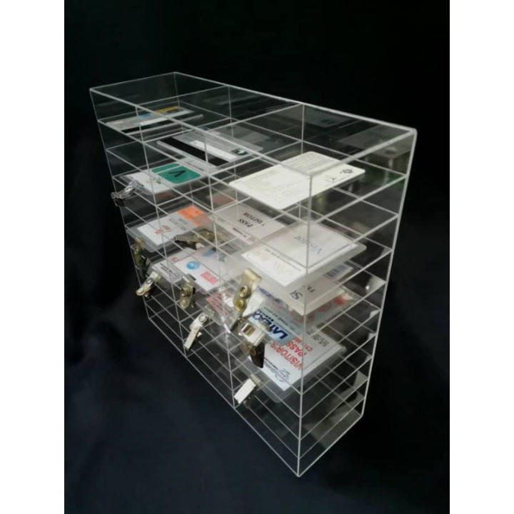 Acrylic Guard House/Security Guard ID Card Storage 30 Slot. | Lazada