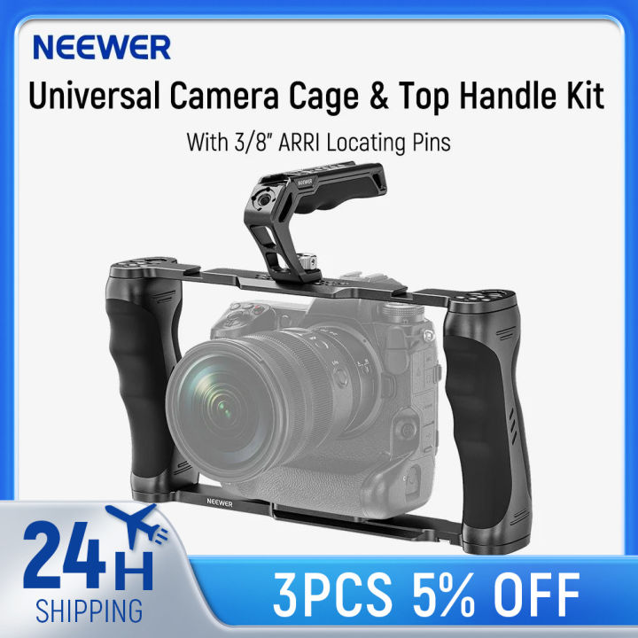 Universal Camera Cage & Top Handle With 3/8\
