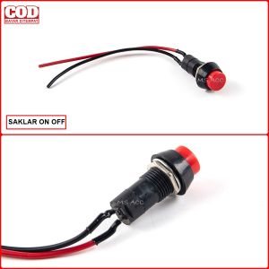 Saklar On Off Lampu Motor Mobil Variasi Bentuk Bulat Bahan Plastik ABS Tahan Segala Cuaca MSV