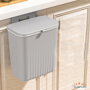 Thùng Rác Treo Tường 12L Thùng Rác Nắp Lật Thùng Rác Thông Minh Gắn Tường Tủ Bếp Tiện Dụng Nhà Bếp