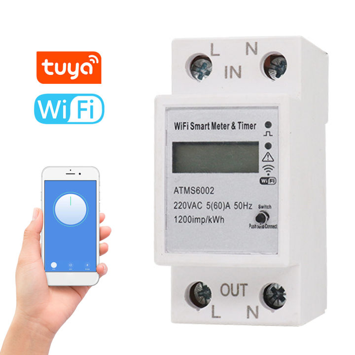 Tuya WiFi Intelligent Electric Meter Intelligent Energy Meter Timer ...