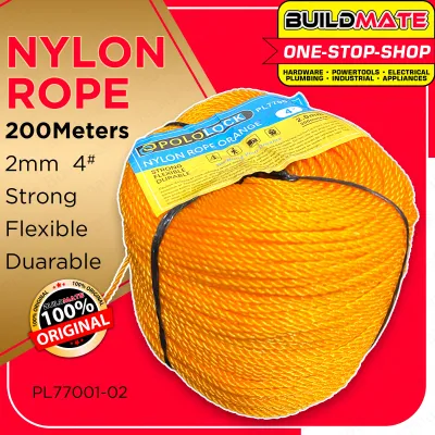 Nylon Rope 200m 2mm #4 HIGH QUALITY (RANDOM COLOR) BUILDMATE