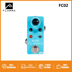 FLAMMA FC02 Electric Guitar Pedal Reverb Effects Pedal with Studio Church Plate Effects True Bypass with Power Supply