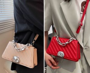 Dawaar Beg Tangan Wanita Bahu Jinjing Silang (Grid Women Travel Office Shoulder Sling Shoulder Bag Dinner Handbag Tote ) 6P4