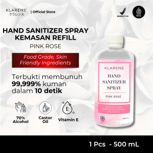 Hand sanitizer Klarens Refill Pink Rose 500ml