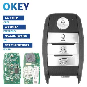 2026 Okey Remote Car Key Original Proximity Card For KIA Carens Seltos Sonet 6A Chip 433MHz 95440-DY100/CC400/Q6400