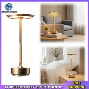 Winnereco Creative Dimmable Rechargeable Metal Desk Lamp for Bedroom and Camping Use Perfect for Mood Lighting and Reading