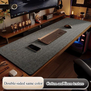 30x80cm Cotton Linen Desk Pad wear-resistant Waterproof Non-slip Gaming Mouse Mat for Office & Home