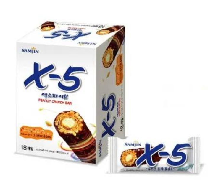 Samjin X-5 Original Peanut Crunch Bar 18 x 36g | Lazada PH