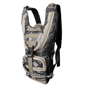 Tas Sepeda Army Tactical BONUS WESBAG Ransel Motor Touring Motif Loreng Tentara