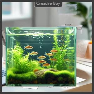 [Creative] Led Aquarium Kỹ Thuật Số Fish Tank 500Ml Thông Minh Kỹ Thuật Số Tự Động Cá Trung Chuyển Với Hẹn Giờ Cho Ăn Vật Nuôi Cá Thực Phẩm Dispenser Thực Phẩm