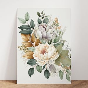 Hiasan/Poster Dinding Ruang Tamu & Kamar Gantungan Pintu Bunga/Tanaman ART LP