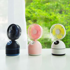 M Concept eMall Portable Humidification Mist Fan Wireless Rechargeable Adjustable AngleSpray Cooling Desktop Home Office