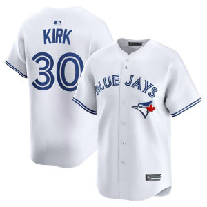 MLB Toronto Blue Jays 30 # Kirk home and away embroidered baseball jerseys wholesale