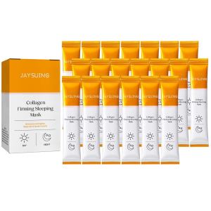 Jaysuing Collagen Firming Sleeping Mask Wash-Free Anti-aging Skin Mask Anti-Wrinkle Firming Brightening Moisturizing Sleep Night Facial Mask Collagen Protein Firming Hydrating Wash-Free Jelly Mask